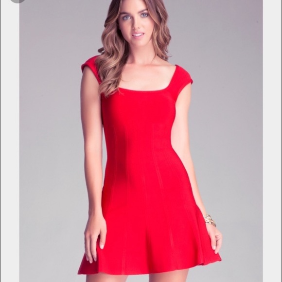bebe Dresses & Skirts - BEBE Bandage Fit and Flare Dress